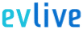 Text logo with the word "evlive" in gradient blue and teal colors.